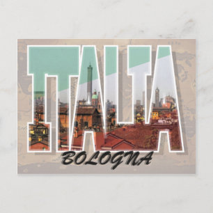 Bologna, vykort för Italien