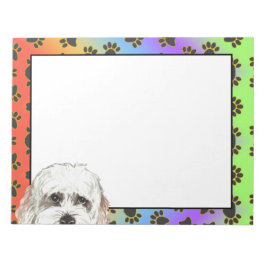 Bolognesisk färgad hund mönster anteckningsblock