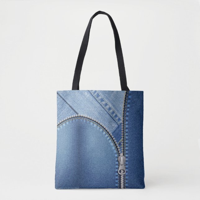 bolsa azul jeans tygkasse (Framsida)