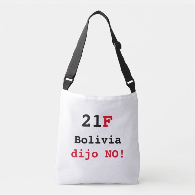 Bolsa Bolivia dijo NO Axelväska (Framsida)