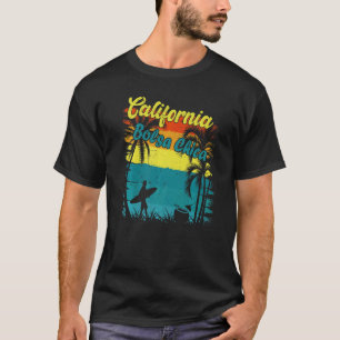 Bolsa Chica California Beach Surfa Ca Retro Vacati T Shirt