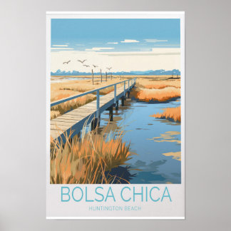 Bolsa Chica-resemalj - Kalifornien State Beach Poster