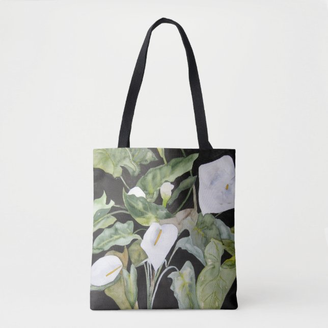 Bolsa con acuarela de alcatraces tygkasse (Framsida)