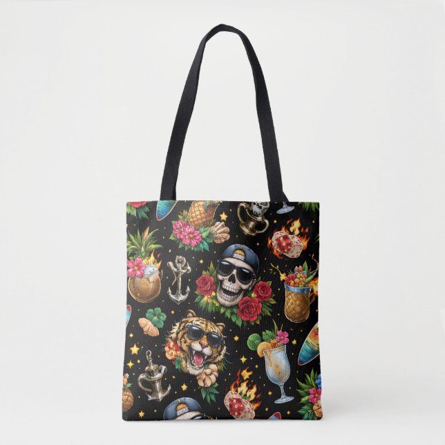 Bolsa - Dark Summer Style Tygkasse (Framsida)