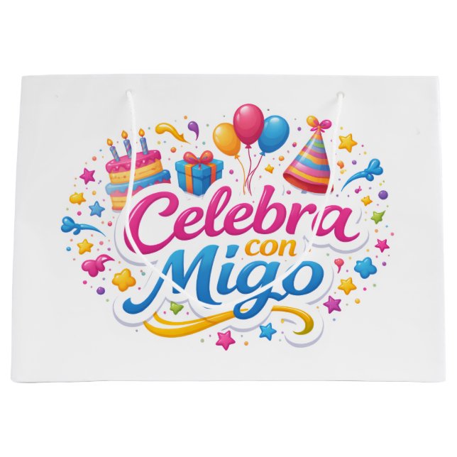Bolsa de Regalo con Diseño “Celebra Conmigo” | Emp (Framsidan)