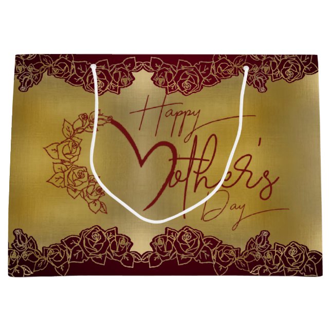 Bolsa de regalo con rosas para día de madre (Framsidan)