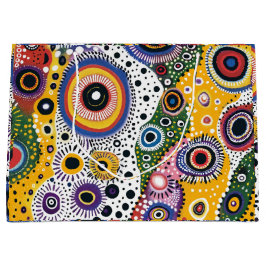 Bolsa de Regalo Grande con Estampado Psicodélico