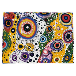 Bolsa de Regalo Grande con Estampado Psicodélico