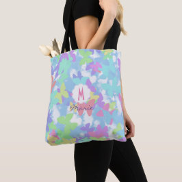 Bolsa de tela con estampado de mariposa tygkasse