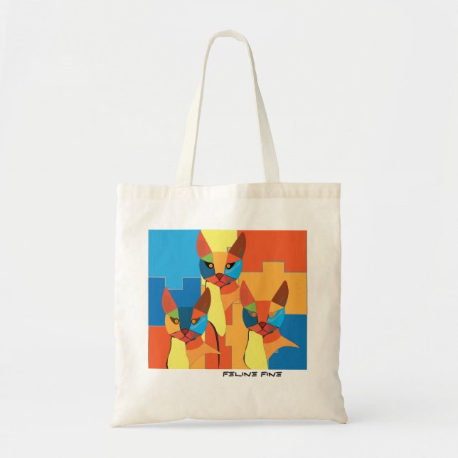 Bolsa De Tela Kattdjur Bra Tygkasse (Framsidan)