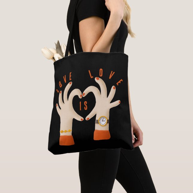 Bolsa de tela Love is Love Tygkasse (Närbild)