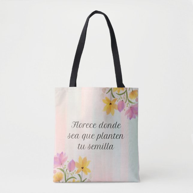 Bolsa de tela reutilizable cute & good vibes tygkasse (Framsida)