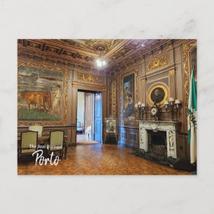 Bolsa Palace Porto Portugal vycard Vykort