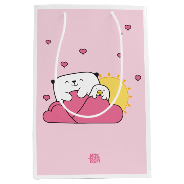 Bolsa para regalo Mostropi│Opi y Kipi Valentín (Framsidan)