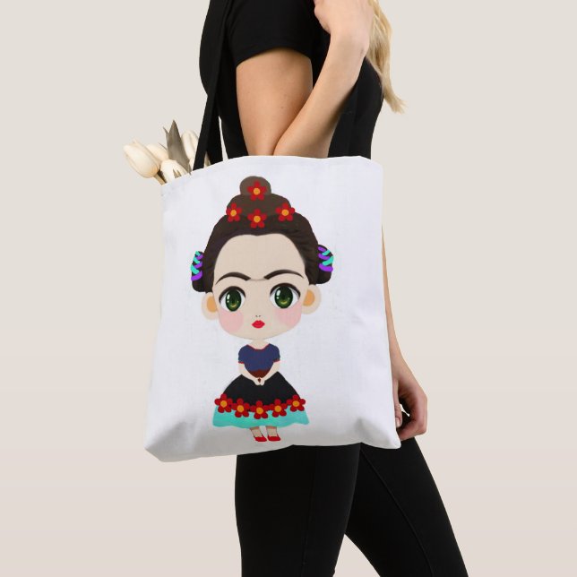 Bolsa Pequena Frida Tygkasse (Närbild)