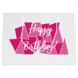 Bolsa regalo cumpleaños rosa