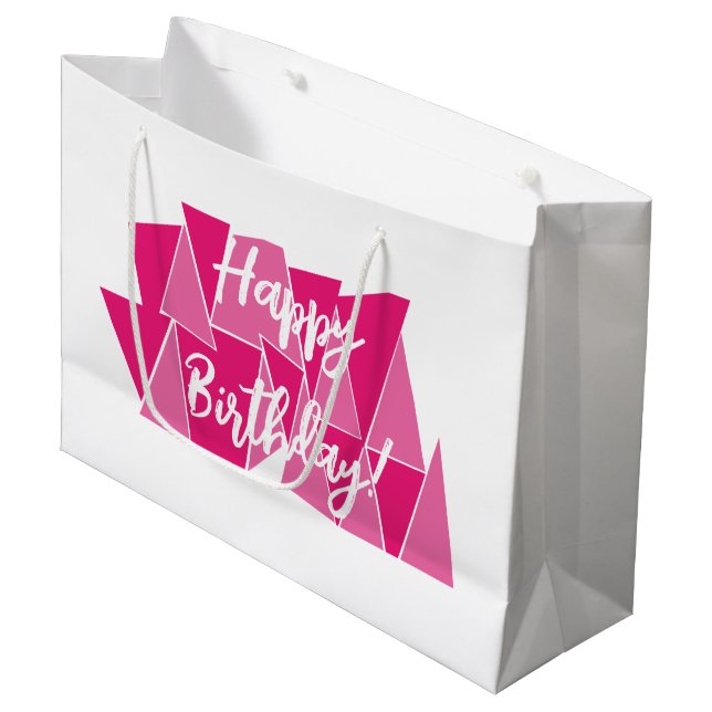 Bolsa regalo cumpleaños rosa (Framsidan Vinklad)