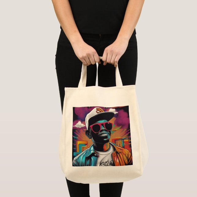 Bolsa - Street graffiti art Hip Hop Tygkasse (Framsida (produkt))