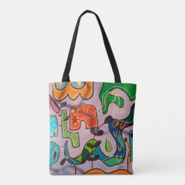 Bolsa tote, estampa em toda a área, Bolsa Tote de Tygkasse
