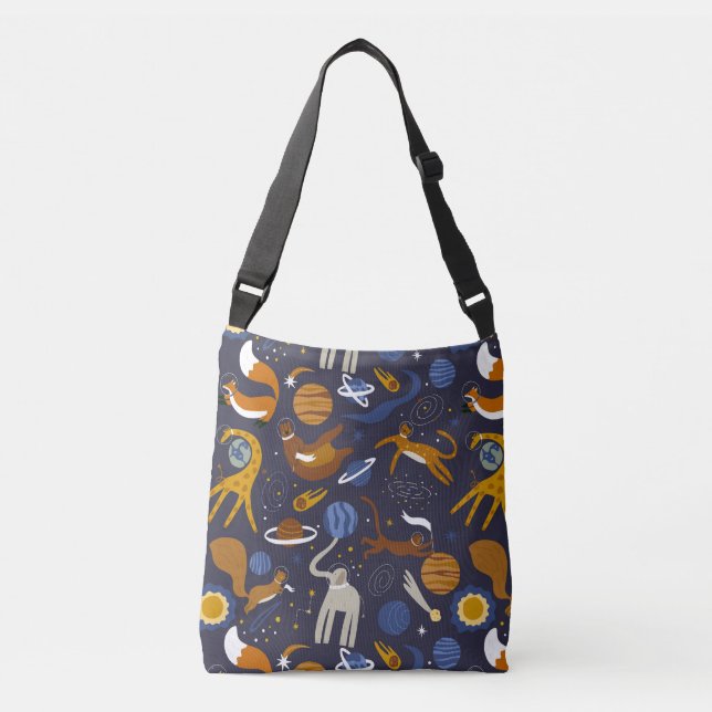 Bolso bandolera Animals Outer Space Axelväska (Framsida)