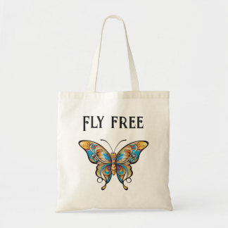 Bolso de tela con diseño de mariposa tygkasse