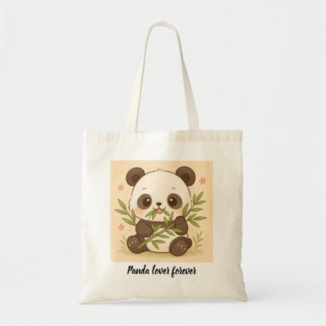 Bolso de Tela Panda Lover Tygkasse (Framsidan)