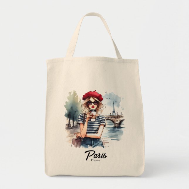 Bolso de Tela Paris Tygkasse (Framsidan)