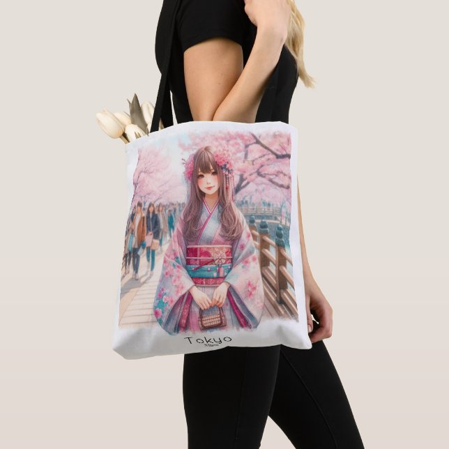 Bolso de Tela Tokyo Tygkasse (Närbild)