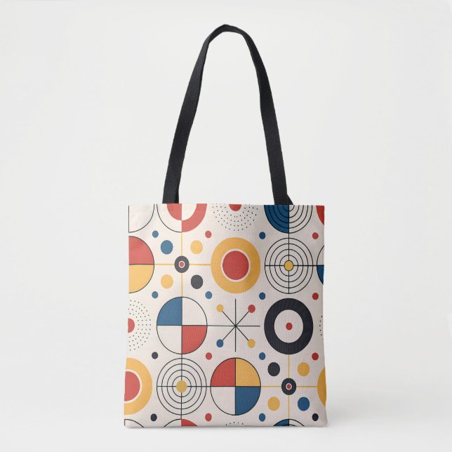 Bolso estampado digital diseño geométrico tygkasse (Framsida)
