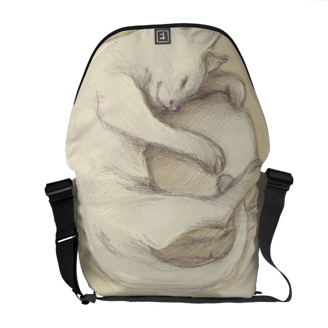 Bolso gato durmiendo kurir väska (Öppen Baksida)