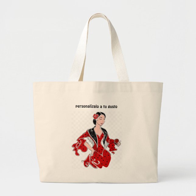 Bolso grande Flamenco Jumbo Tygkasse (Framsidan)