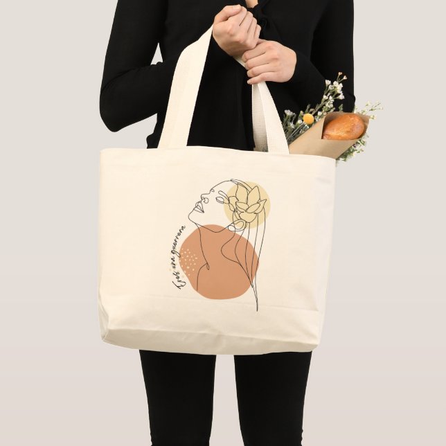 Bolso grande - mujer guerrera jumbo tygkasse (Framsida (produkt))