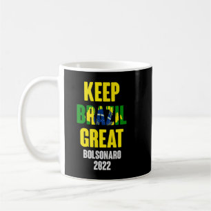 Bolsonaro Presidente 2022 Brasil - Behålla BrazGre Kaffemugg