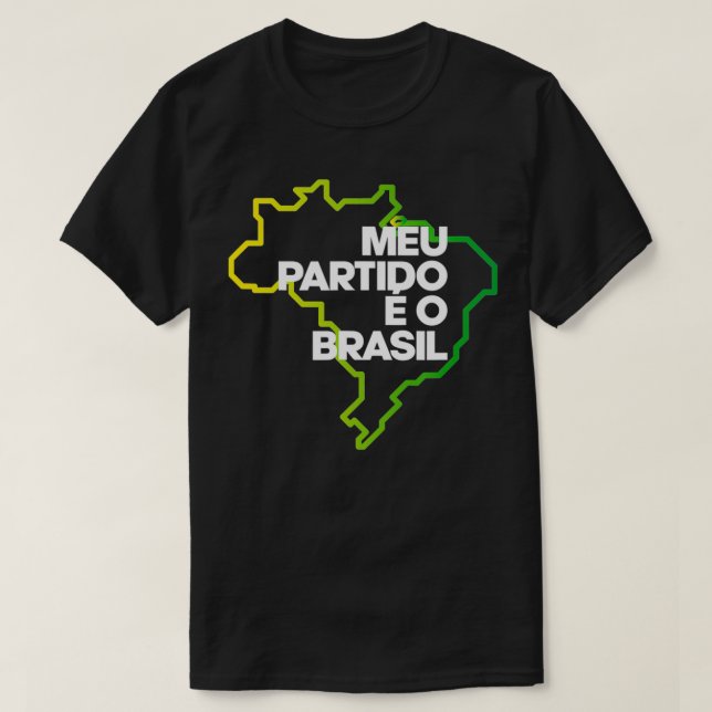Bolsonaro Presidente 2022 Brasil  Camiseta  T Shirt (Design framsida)