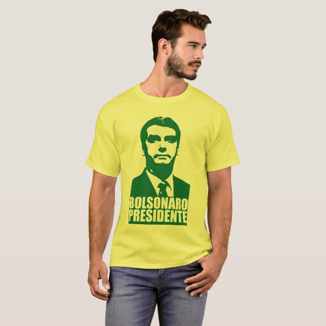 Bolsonaro presidente camisa tee shirt (Hel framsida)
