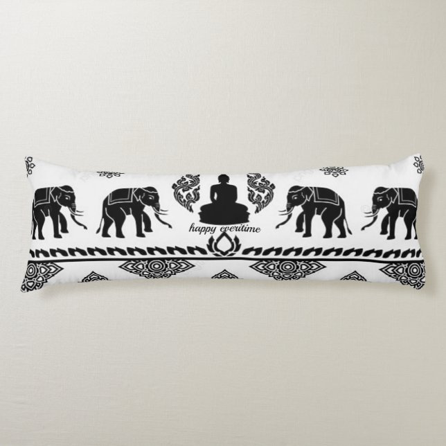 BOLSTER PILLOW MED BATIK MOTIV KROPPSKUDDE (Framsidan)