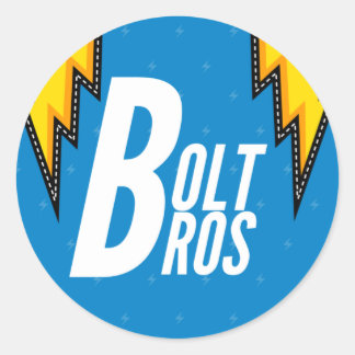 Bolt Bros Stickers Runt Klistermärke