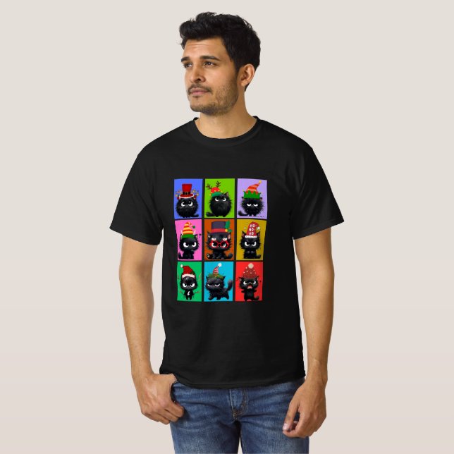 Bolt The Cat Christmas Herr T-Shirt 2 (Hel framsida)