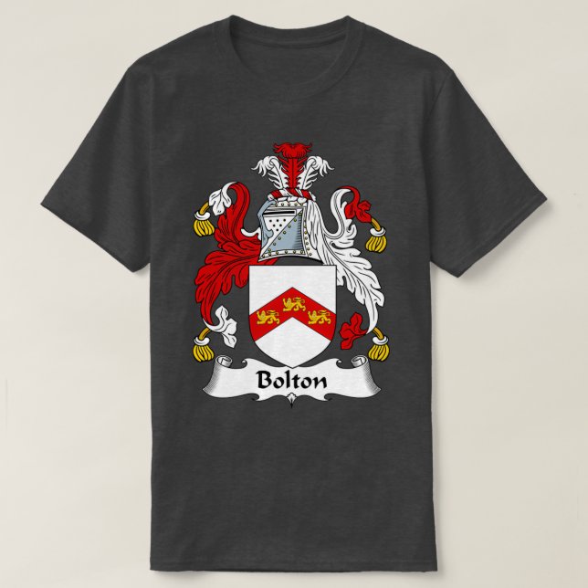 Bolton Jackar Arm Family Crest T Shirt (Design framsida)