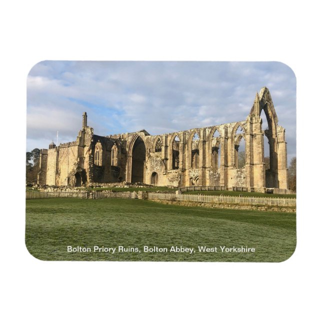 Bolton Priory, Bolton Abbey, Väster Yorkshire Magnet (Horisontell)