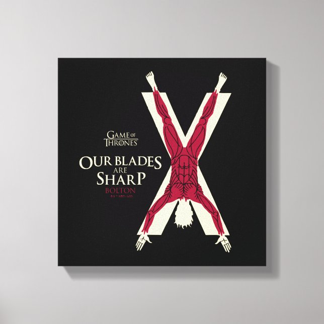 Bolton Sigil - våra blad är Vassa Canvastryck (Framsida)
