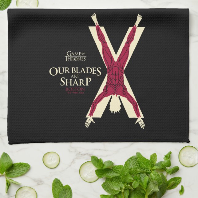 Bolton Sigil - våra blad är Vassa Kökshandduk (Vikta)