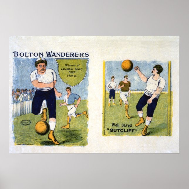 Bolton Wanderers FC, 1894 Poster (Framsidan)