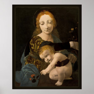 Boltraffio Madonna av affischen för ro CC0335 XL Poster