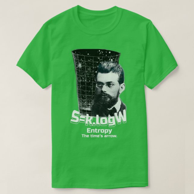 Boltzmann Entropy formel Teoretisk fysik och T Shirt (Design framsida)