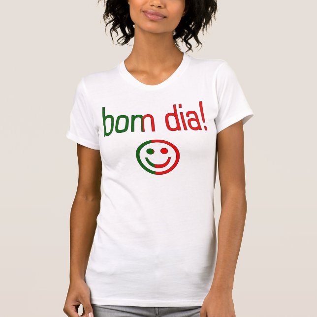 Bom diameter! Portugal flaggafärger Tee Shirt (Framsida)