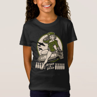 Bomb-A-Bäste Bomber Nose Art-Pinupet T Shirt