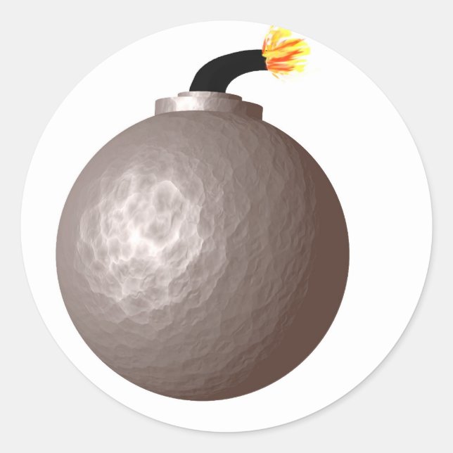 Bomb Runt Klistermärke (Framsida)