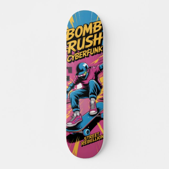 Bomb Rush Cyberfunk Skateboard (Framsida)