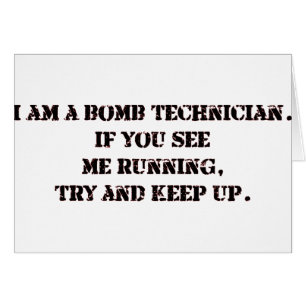 bombardera tech hälsningskort